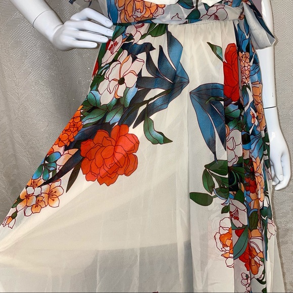 Une Ame Dress Floral Pattern Long - Picture 14 of 14